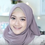 Simple And Beautiful Hijab For Big Forehead