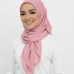 hijab how to wrap a square scarf