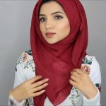 Best Way To HIJAB Styling USING VISCOSE Hijab MATERIAL - step by step