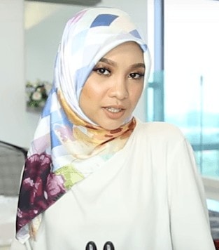 Silk Hijab Scarf Style For Birthdays and Parties