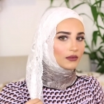 Tutorial for Beautiful Lace Hijab Style for occasions