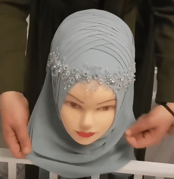 watch this Hijab tutorial for wedding party