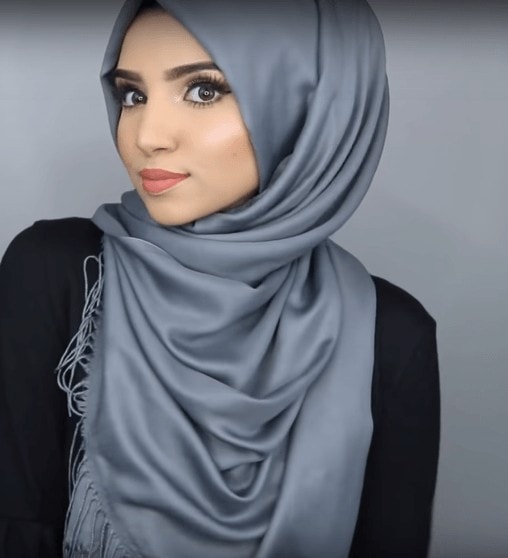 pashmina hijab tutorial using pashmina scarf