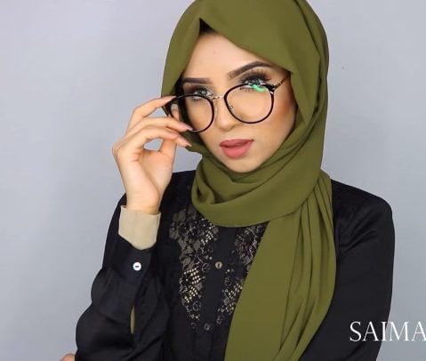 tutorial about style your hijab with glasses
