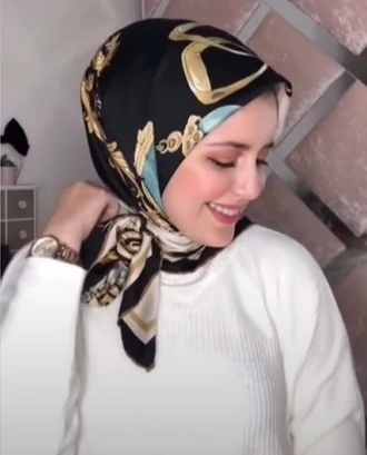 لفات حجاب تركية بالخطوات