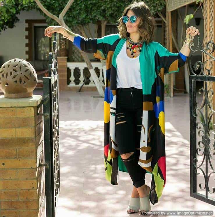 printed clothes to look shorter