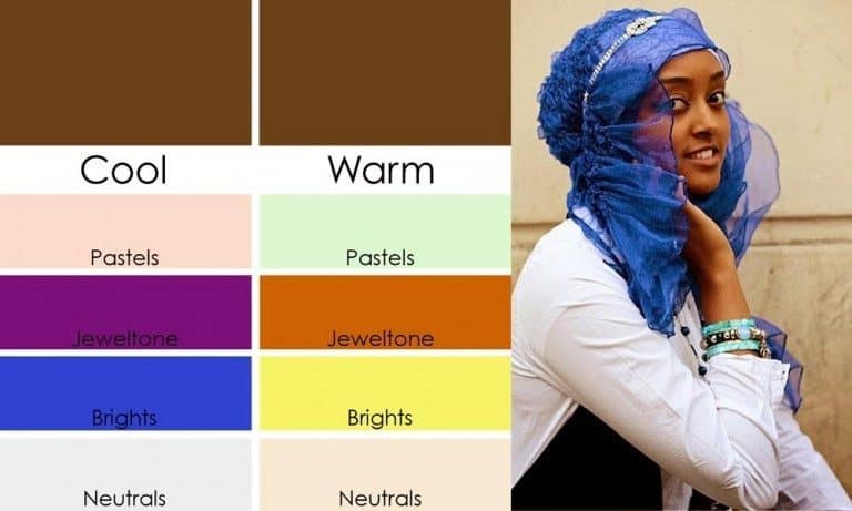 ألوان الحجاب المناسبة للبشرة السمراء