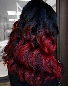 صبغة شعر احمر كرزي - ألوان صبغات شعر